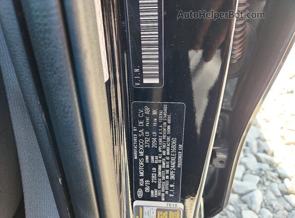 3KPF24ADXLE168060 2020 KIA FORTE Black Շարժիչի բաժամունքի տեսք
