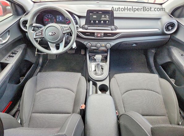 3KPF24ADXLE206435 2020 KIA FORTE Red Առջևի վահանակի տեսք