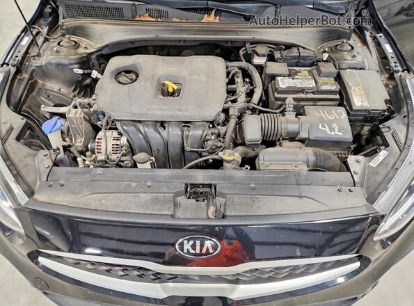 3KPF24ADXLE207522 2020 KIA FORTE Black უკანა სალონის ხედი