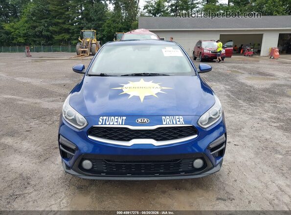 3KPF24ADXME275482 2021 KIA FORTE Blue ხელსაწყოთა პანელის ხედი