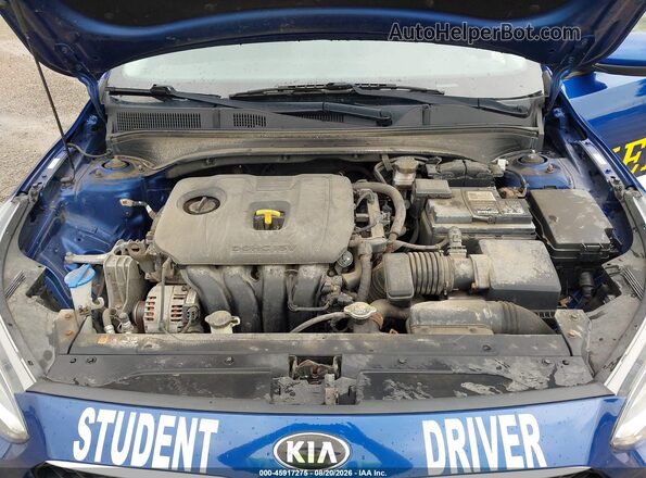 3KPF24ADXME275482 2021 KIA FORTE Blue უკანა ხედი