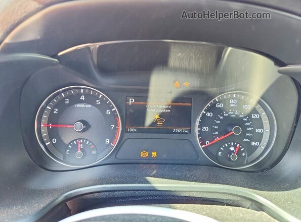 3KPF24ADXNE463856 2022 KIA FORTE Red Widok zestawu wskaźników