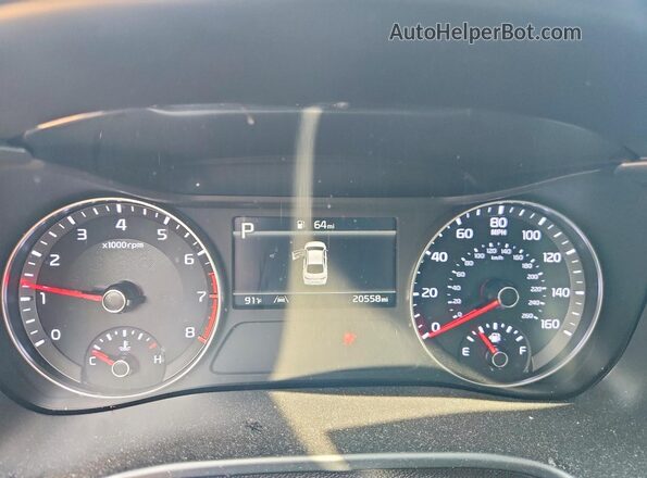 3KPF24ADXRE698733 2024 KIA FORTE Blue Vista del cuadro de instrumentos