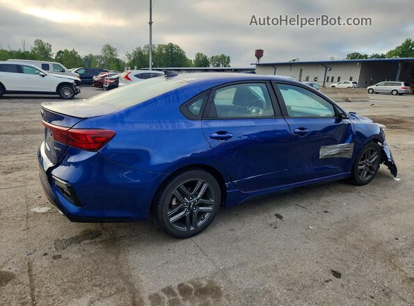 3KPF34AD0ME417870 2021 KIA FORTE Blue Trasero derecho