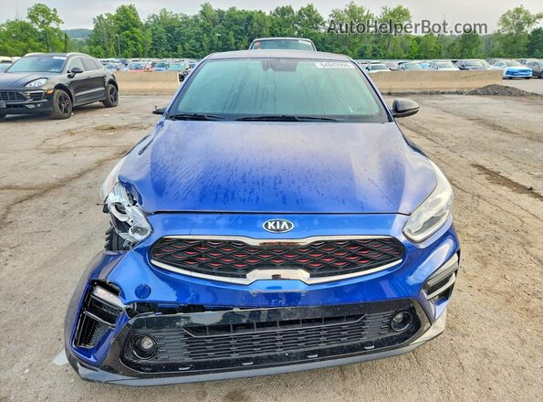 3KPF34AD0ME417870 2021 KIA FORTE Blue Vista frontal