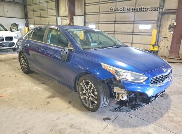 3KPF34AD1KE006166 2019 KIA FORTE Blue Delantero derecho