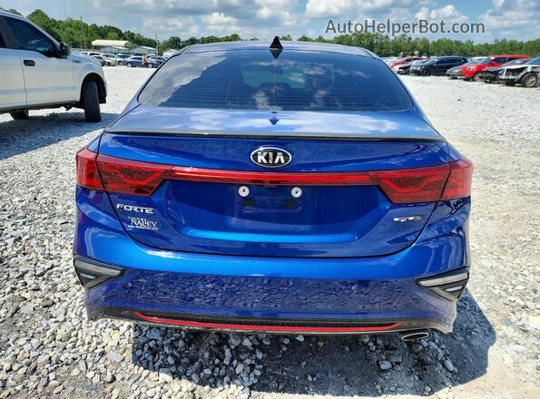 3KPF34AD1LE252149 2020 KIA FORTE Blue Rear view