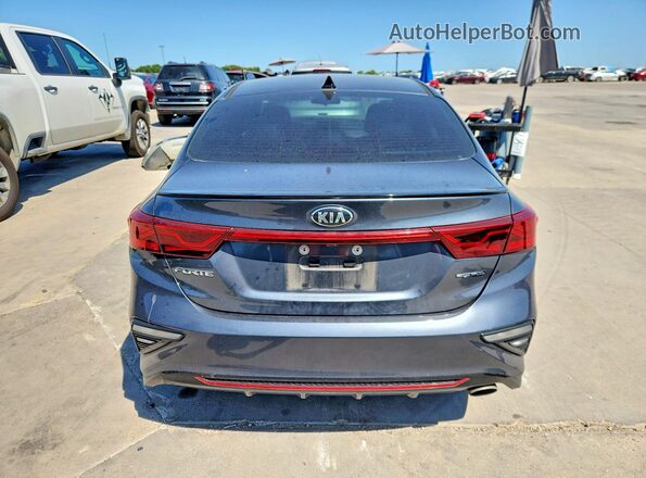 3KPF34AD1ME317664 2021 KIA FORTE Gray უკანა ხედი