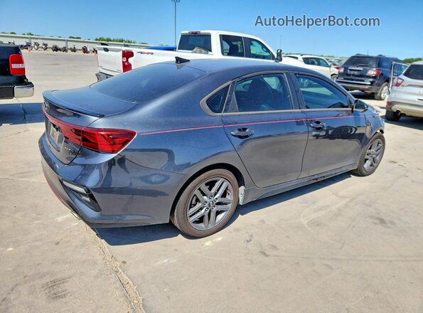 3KPF34AD1ME317664 2021 KIA FORTE Gray უკანა მარჯვენა