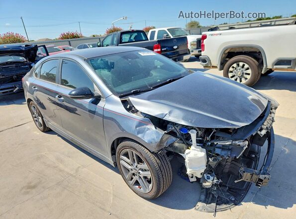 3KPF34AD1ME317664 2021 KIA FORTE Gray წინა მარჯვენა