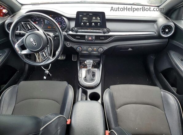 3KPF34AD2ME318984 2021 KIA FORTE Orange Widok deski rozdzielczej