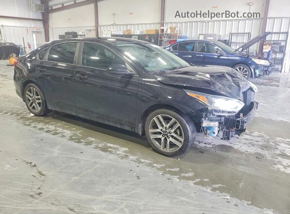 3KPF34AD3KE015693 2019 KIA FORTE Черный Передняя правая четверть