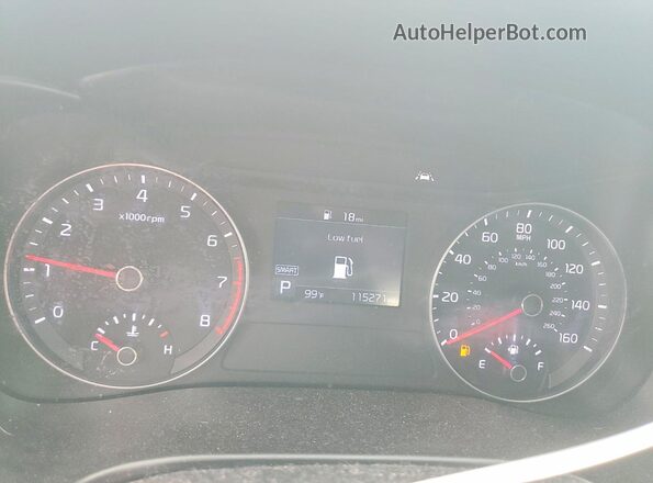 3KPF34AD3KE021574 2019 KIA FORTE Серый Вид щитка приборов