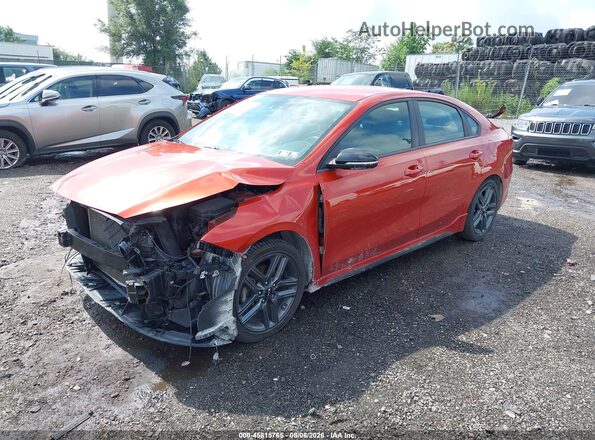 3KPF34AD3LE200716 2020 KIA FORTE Orange Առջևի ձախ երեք քառորդ տեսարան