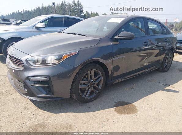 3KPF34AD3ME377378 2021 KIA FORTE Черный Передняя левая четверть