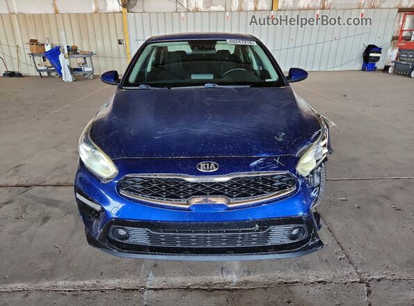 3KPF34AD4KE013077 2019 KIA FORTE Blue Widok z przodu