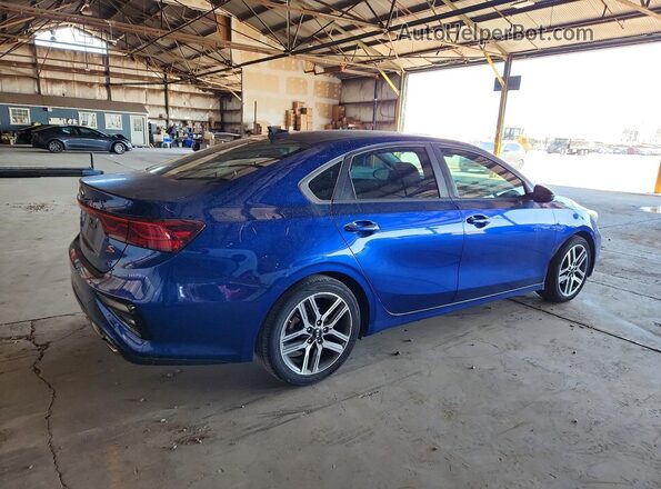 3KPF34AD4KE013077 2019 KIA FORTE Blue Tył prawy
