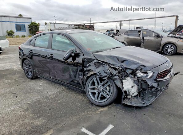 3KPF34AD4ME377163 2021 KIA FORTE Black Front right
