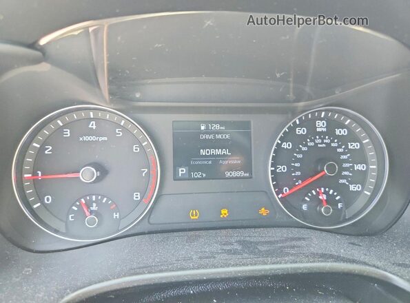 3KPF34AD5LE240554 2020 KIA FORTE White Սարքավորումների վահանակի տեսք