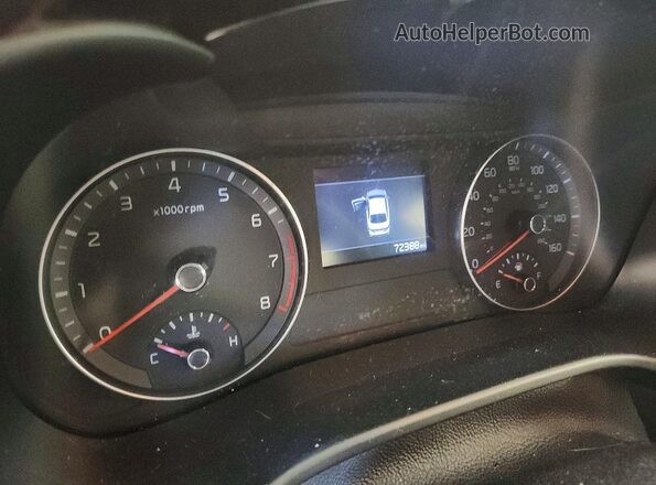 3KPF34AD5LE257712 2020 KIA FORTE Black Вид щитка приладів