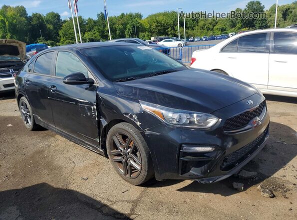 3KPF34AD5ME270588 2021 KIA FORTE Black Передня права чверть