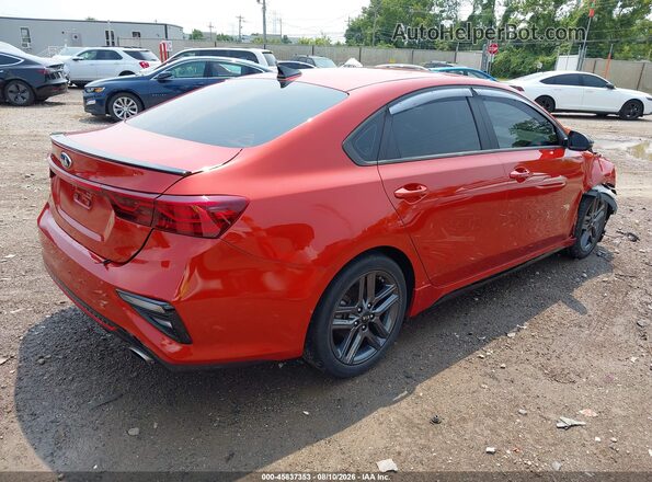 3KPF34AD5ME356922 2021 KIA FORTE Orange Задня права чверть
