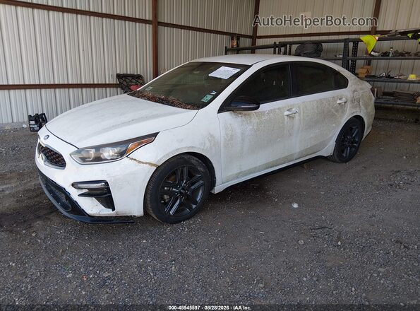 3KPF34AD6ME351079 2021 KIA FORTE White Vista tres cuartos delantera izquierda
