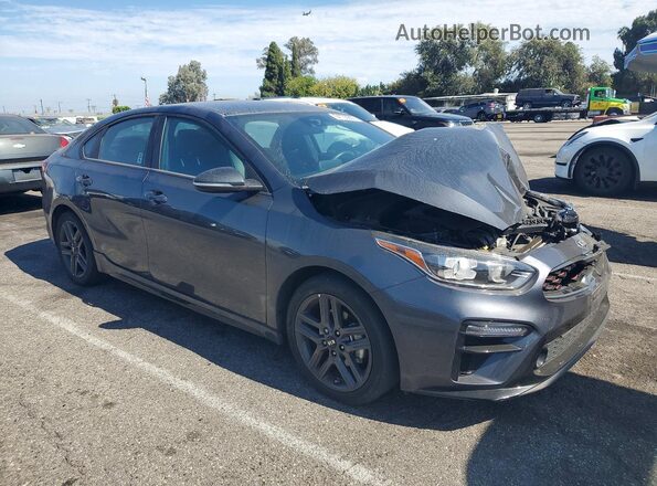 3KPF34AD6ME354077 2021 KIA FORTE Серый Передняя правая четверть