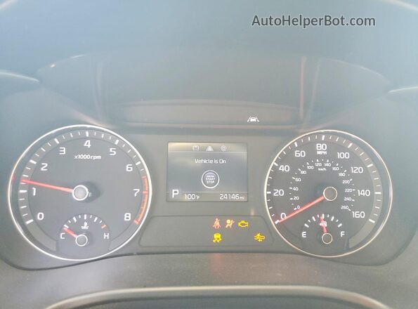 3KPF34AD6ME354077 2021 KIA FORTE Серый Вид щитка приборов