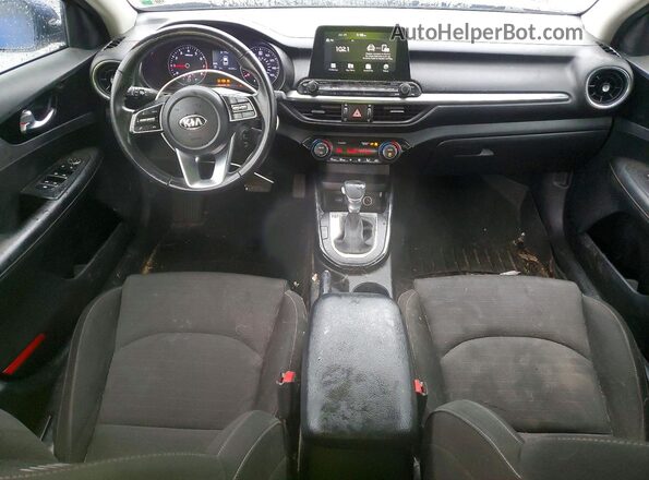 3KPF34AD7KE094625 2019 KIA FORTE Blue Առջևի վահանակի տեսք
