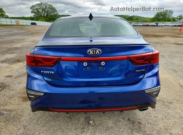 3KPF34AD7LE218331 2020 KIA FORTE Blue Widok z tyłu