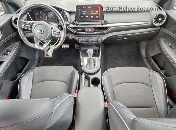 3KPF34AD7LE218331 2020 KIA FORTE Blue Widok deski rozdzielczej
