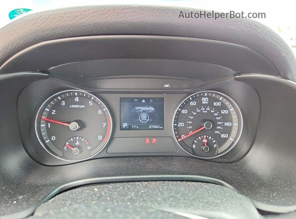3KPF34AD7LE218331 2020 KIA FORTE Blue Widok zestawu wskaźników