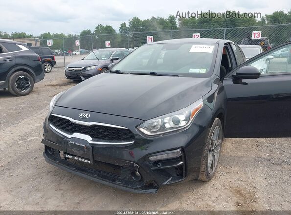 3KPF34AD8KE015690 2019 KIA FORTE Black Front view