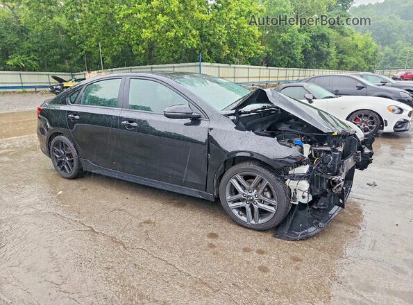 3KPF34AD8ME390935 2021 KIA FORTE Black Передня права чверть
