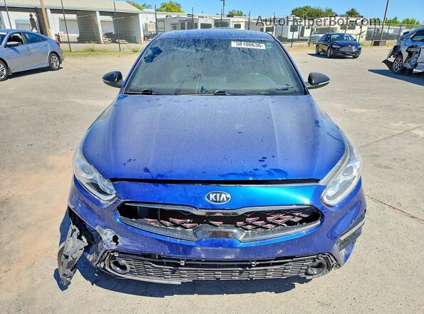 3KPF34AD9LE228147 2020 KIA FORTE Blue Вид спереду