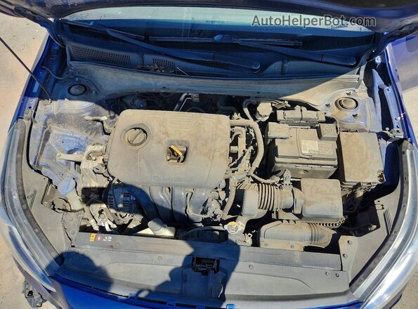 3KPF34AD9LE228147 2020 KIA FORTE Blue Вид задньої частини салону