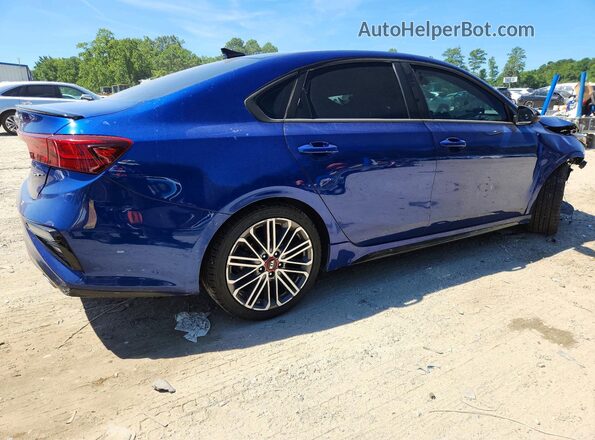 3KPF44AC0ME356699 2021 KIA FORTE Blue Trasero derecho