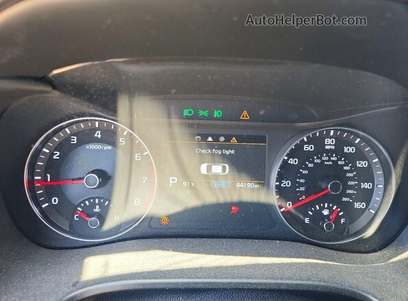 3KPF44AC0ME356699 2021 KIA FORTE Blue Vista del cuadro de instrumentos