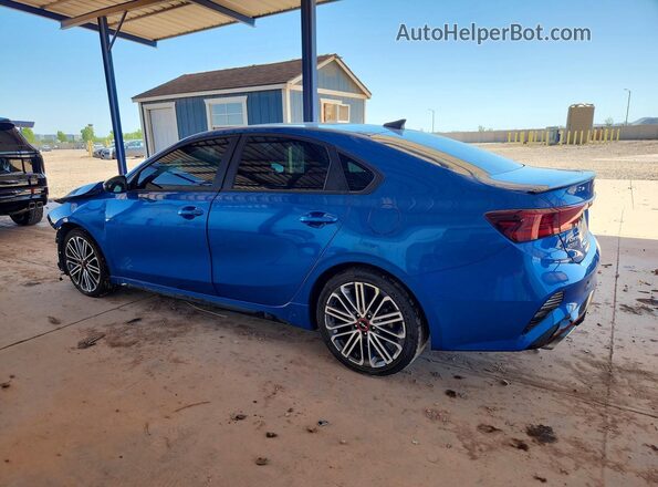 3KPF44AC1PE618735 2023 KIA FORTE Blue უკანა მარცხენა