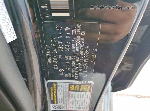 3KPF44AC1RE795174 2024 KIA FORTE Black VIN კოდის სტიკერის ხედი