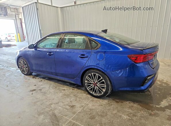 3KPF44AC2ME313837 2021 KIA FORTE Blue Tył lewy