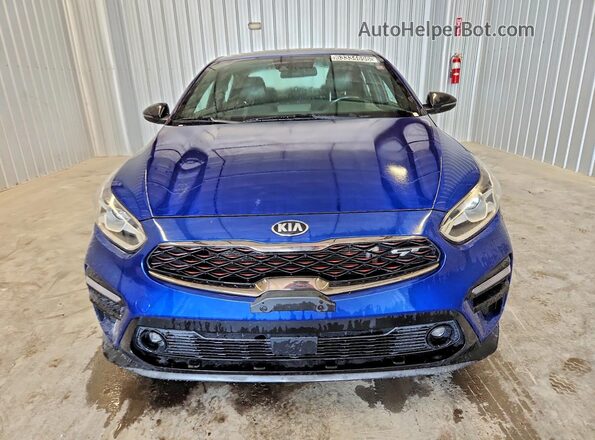 3KPF44AC2ME313837 2021 KIA FORTE Blue Widok z przodu