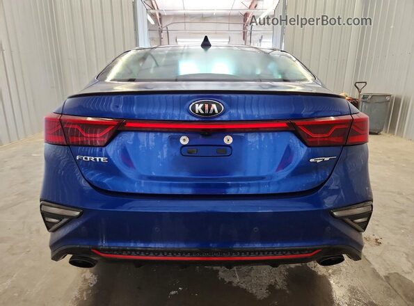 3KPF44AC2ME313837 2021 KIA FORTE Blue Widok z tyłu