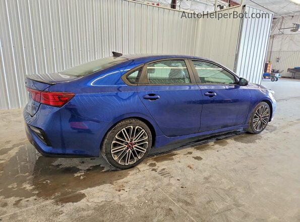 3KPF44AC2ME313837 2021 KIA FORTE Blue Tył prawy
