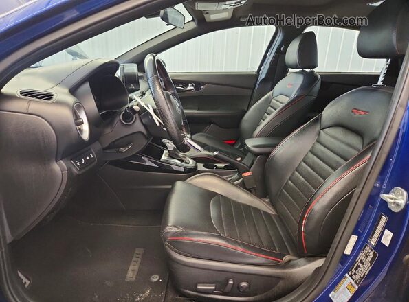 3KPF44AC2ME313837 2021 KIA FORTE Blue Widok wnętrza z przodu