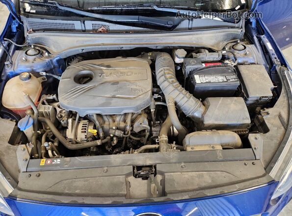 3KPF44AC2ME313837 2021 KIA FORTE Blue Widok wnętrza z tyłu
