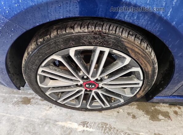 3KPF44AC2ME313837 2021 KIA FORTE Blue Widok naklejki z numerem VIN