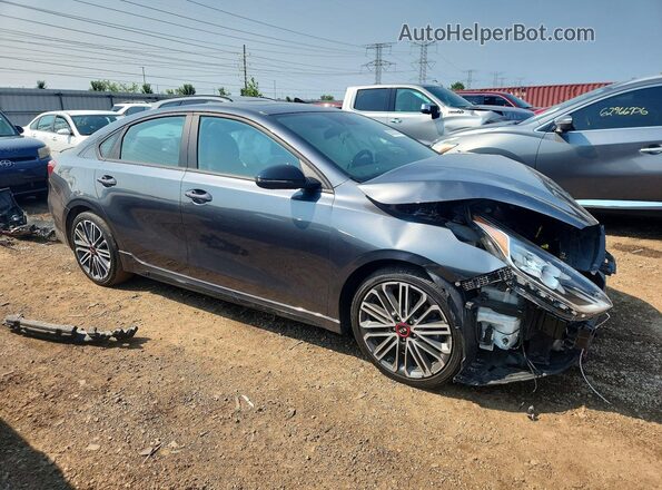 3KPF44AC2ME394645 2021 KIA FORTE Gray წინა მარჯვენა