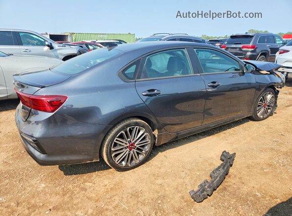 3KPF44AC2ME394645 2021 KIA FORTE Gray უკანა მარჯვენა